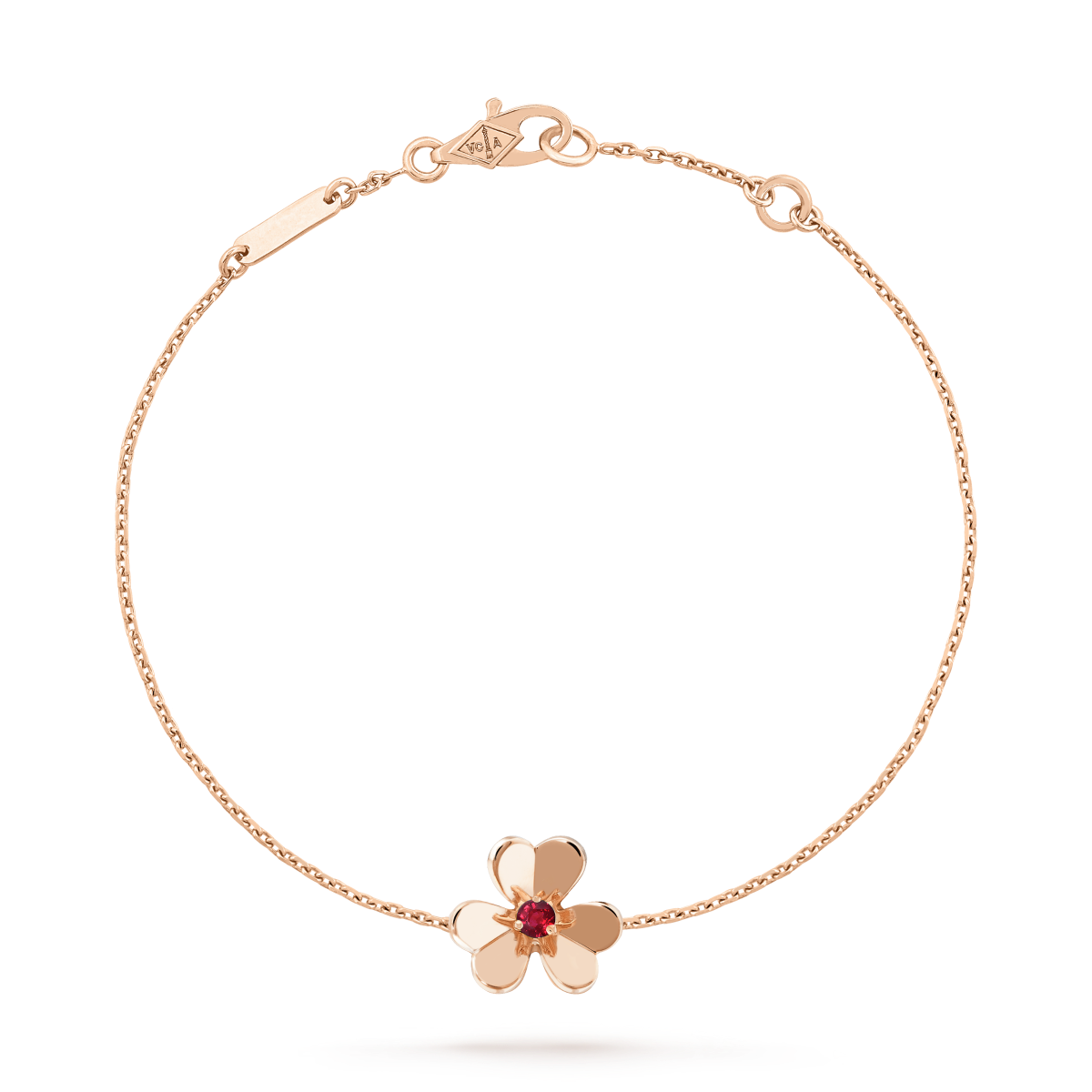 [Regalia jewelry]FRIVOLE GOLD FLOWER PINK MALACHITE BRACELET