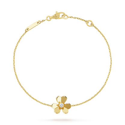 [Regalia jewelry]FRIVOLE GOLD FLOWER PINK MALACHITE BRACELET