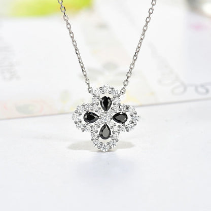 [Regalia jewelry]LOOP NECKLACE FULL MOTIF DIAMOND 16MM MULTIPLE COLORS
