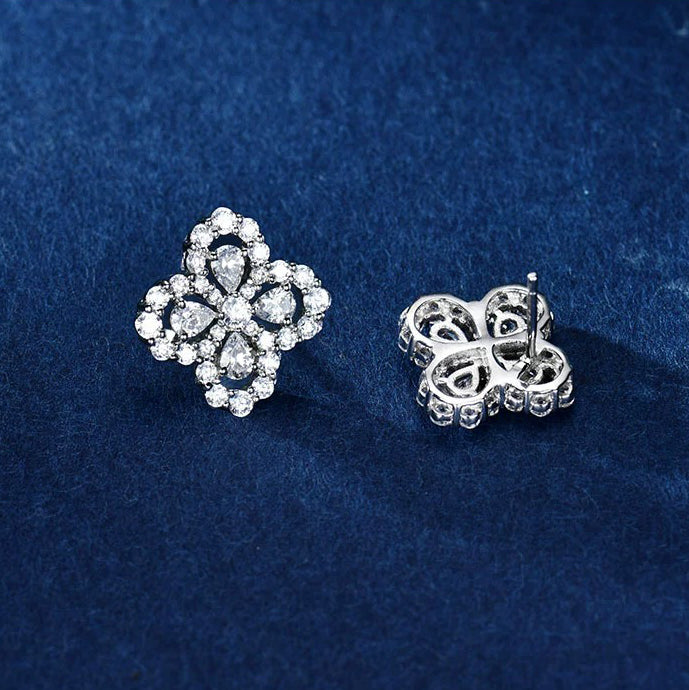 [Regalia jewelry]LOOP EARRINGS FULL MOTIF DIAMOND 16MM