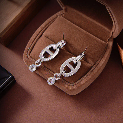[Regalia jewelry]HM CHAINE DIAMOND EARRINGS
