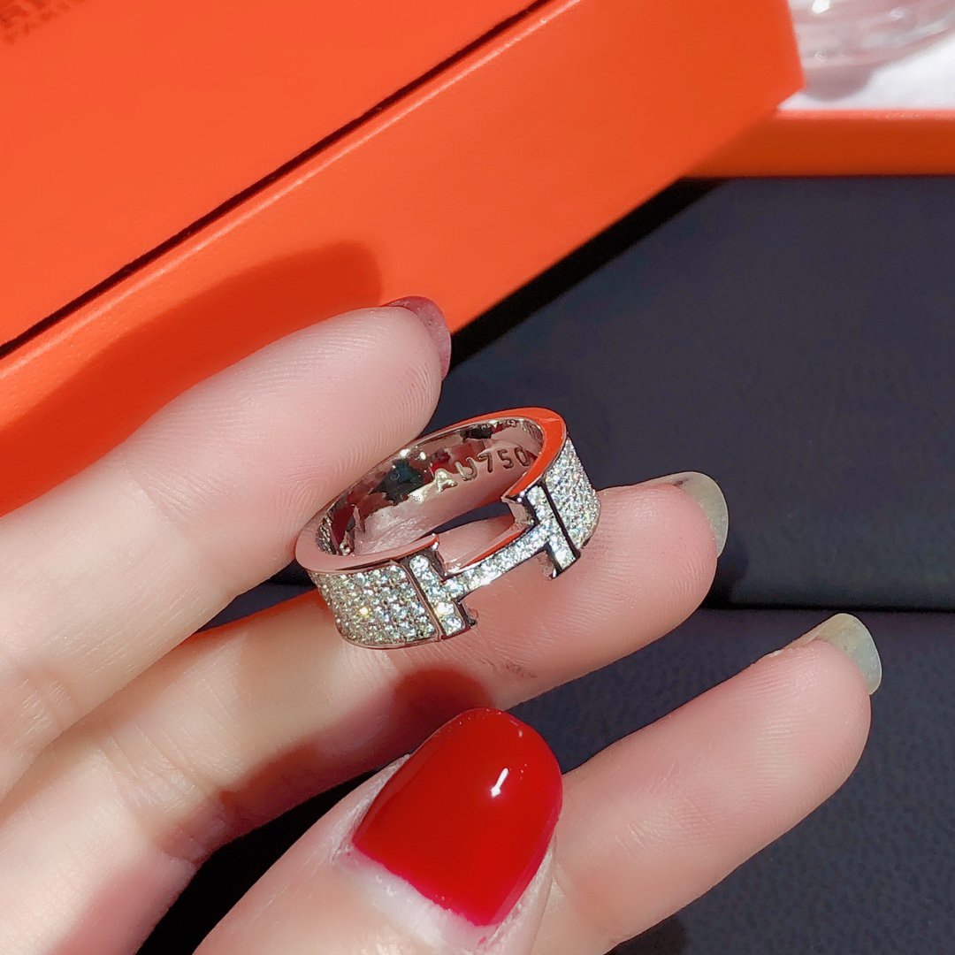 [Regalia jewelry]H RING FULL DIAMOND