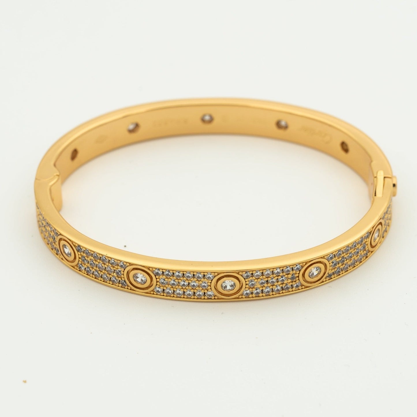 [Regalia jewelry]LOVE BRACELET 6.1MM DIAMOND-PAVED 10 BIG DIAMONDS