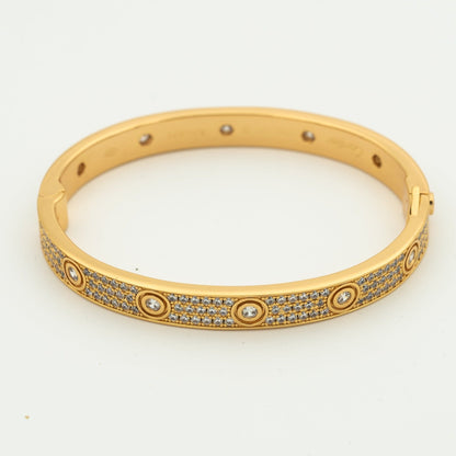 [Regalia jewelry]LOVE BRACELET 6.1MM DIAMOND-PAVED 10 BIG DIAMONDS