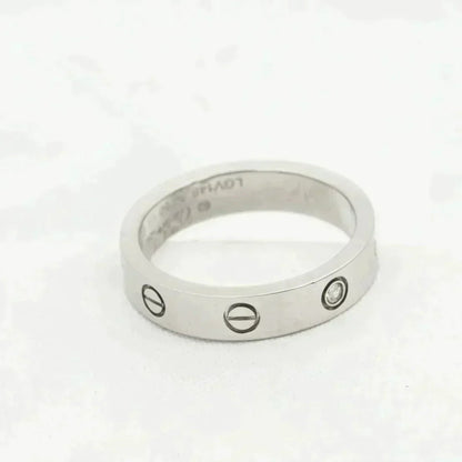 [Regalia jewelry]LOVE RING 4MM 1 DIAMOND SILVER