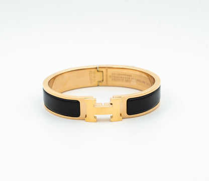 [Regalia jewelry]H BLACK BRACELET
