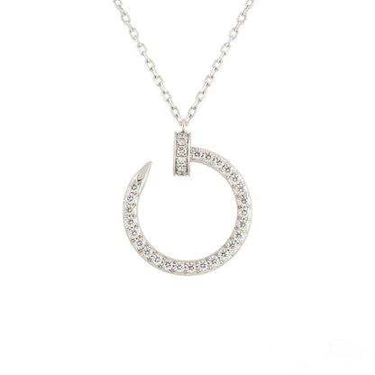 [Regalia jewelry]JUSTE NECKLACE SILVER DIAMONDS