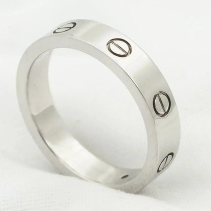 [Regalia jewelry]LOVE RING 4MM 1 DIAMOND SILVER