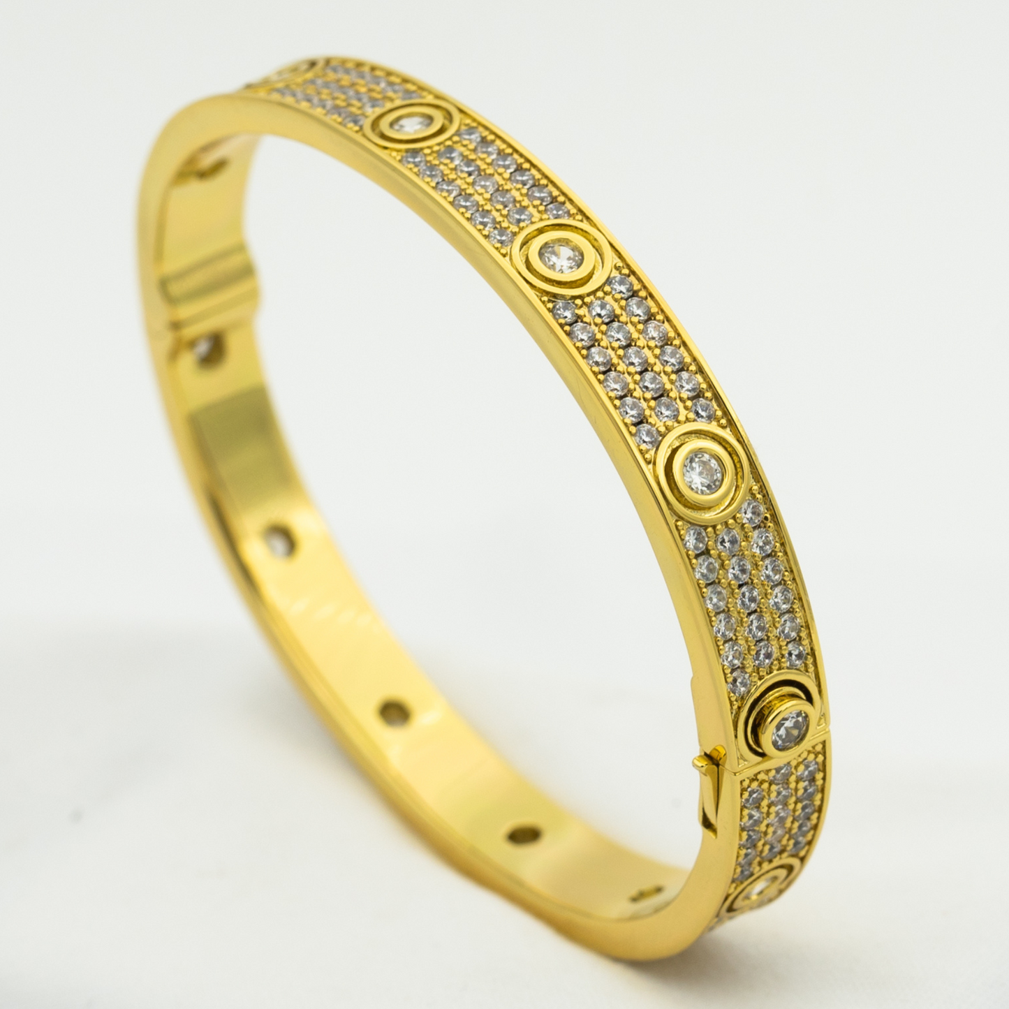 [Regalia jewelry]LOVE BRACELET 6.1MM DIAMOND-PAVED 10 BIG DIAMONDS