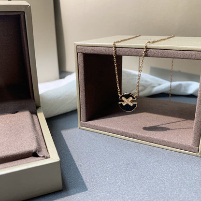 [Regalia jewelry]JEUX DE PINK GOLD DIAMOND NECKLACE