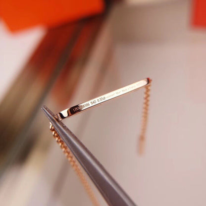 [Regalia jewelry]HM FIRE PIG NOSE NECKLACE TRENDY STREET