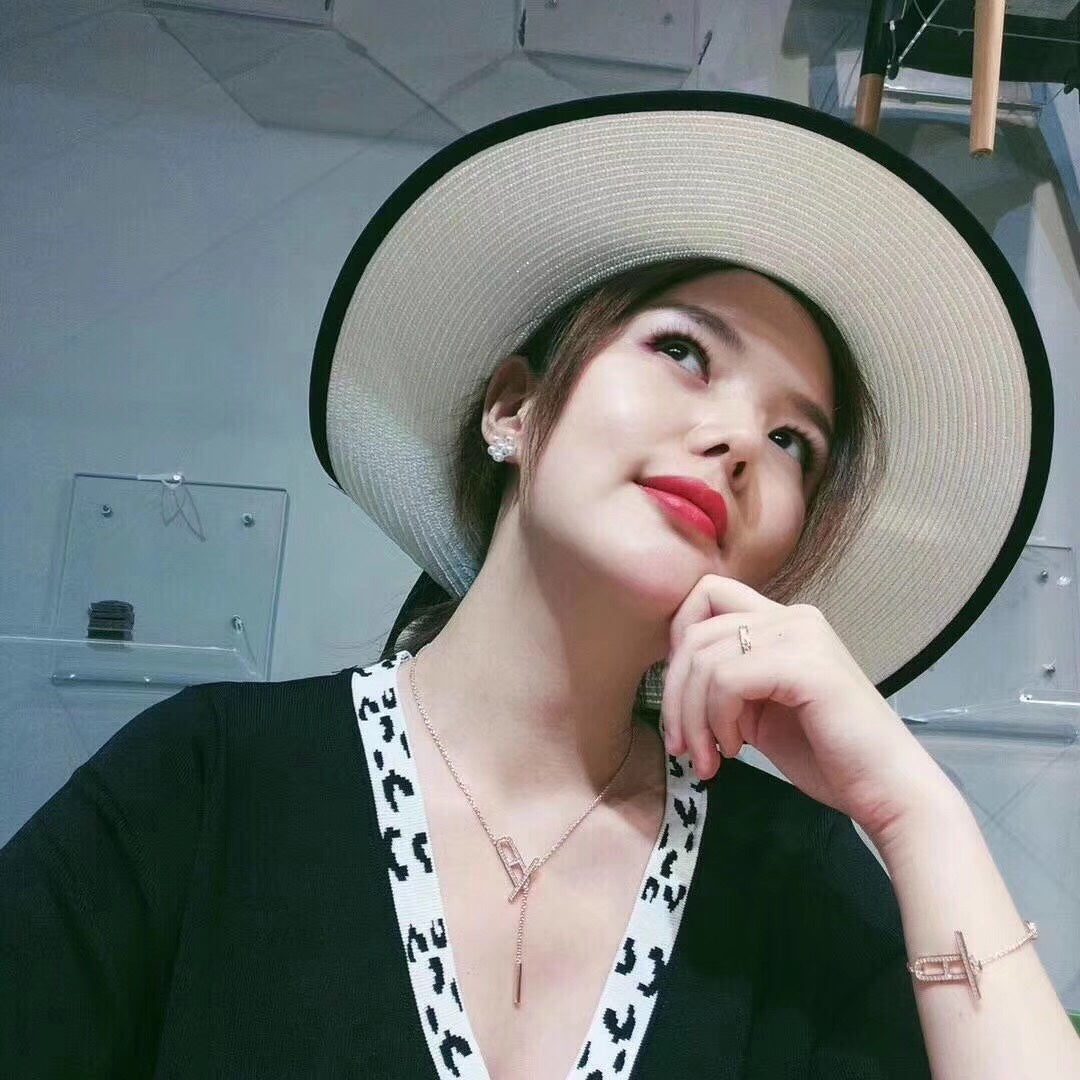 [Regalia jewelry]HM NECKLACE PLATINUM ROSE GOLD DIAMOND