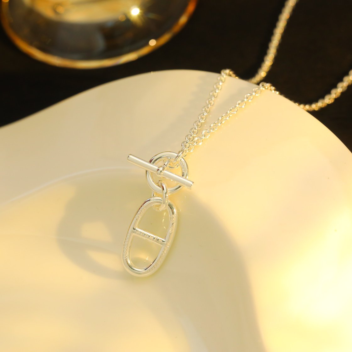 [Regalia jewelry]HM CHAINE D'ANCRE PENDANT NECKLACE STERLING SILVER