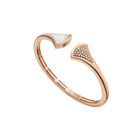 [Regalia jewelry]DREAM BRACELET OPEN PINK GOLD MOP DIAMOND