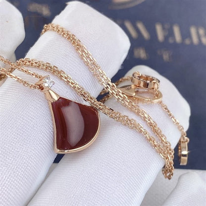 [Regalia jewelry]DREAM NECKLACE CARNELIAN 1 DIAMOND
