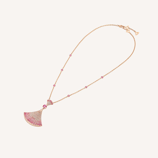 [Regalia jewelry]DREAM NECKLACK DIAMOND PINK GOLD