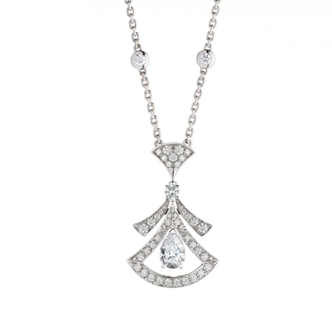 [Regalia jewelry]DREAM NECKLACE WHITE DIAMOND SILVER