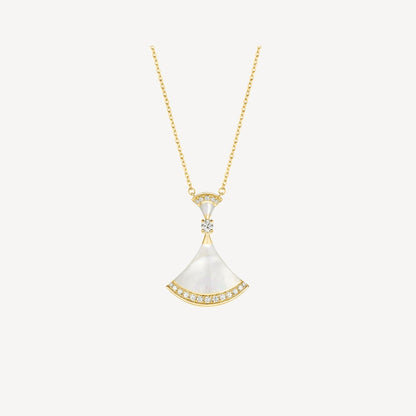 [Regalia jewelry]DREAM NECKLACE MOP GOLD DIAMOND