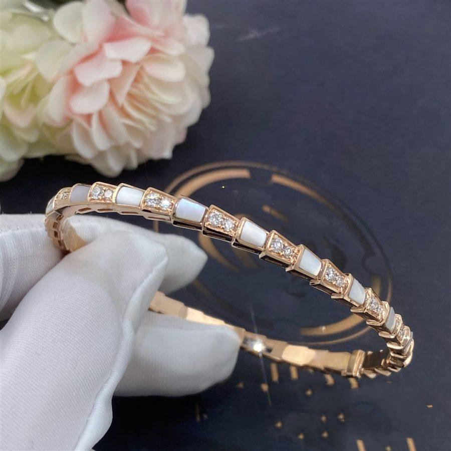 [Regalia jewelry]SERPENTI BRACELET PINK GOLD MOP DIAMOND