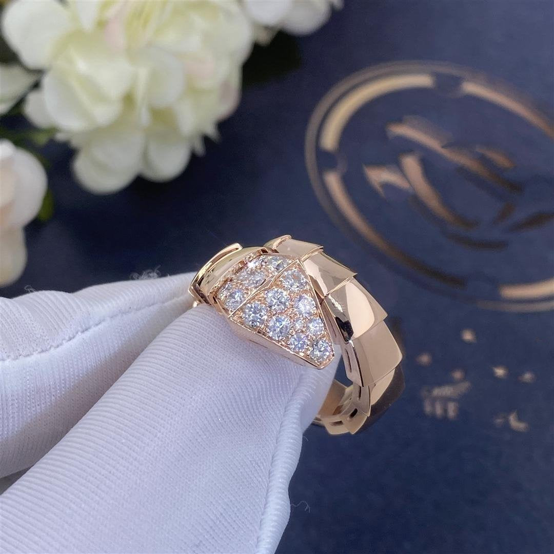 [Regalia jewelry]SERPENTI RING PINK GOLD DIAMOND