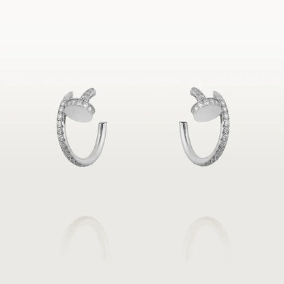 [Regalia jewelry]JUSTE EARRINGS 12.75MM SILVER DIAMOND