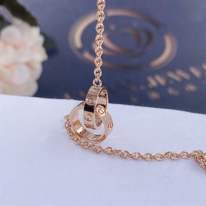 [Regalia jewelry]LOVE BRACELET DOUBLE RING