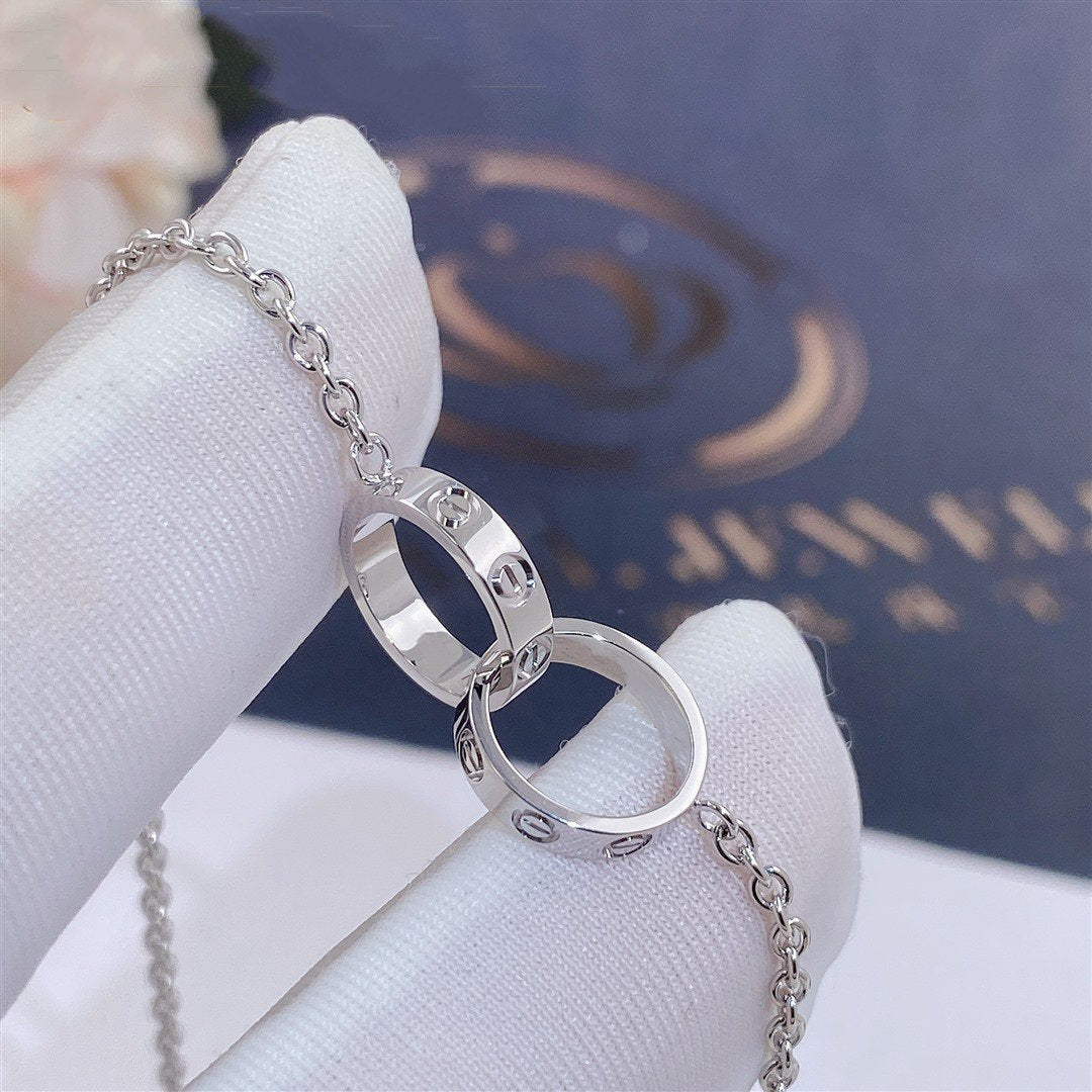 [Regalia jewelry]LOVE BRACELET DOUBLE RING