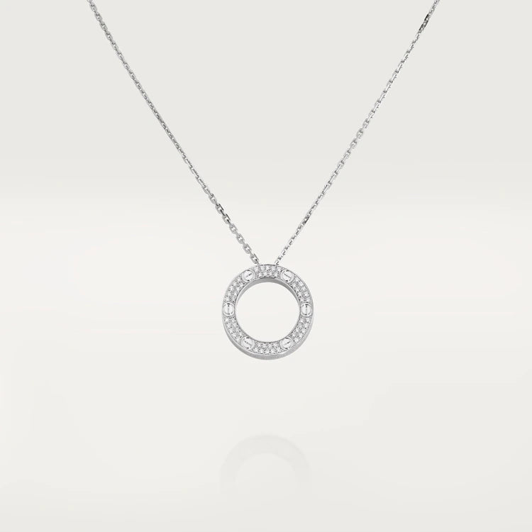 [Regalia jewelry]LOVE NECKLACE ADJUSTABLE SILVER