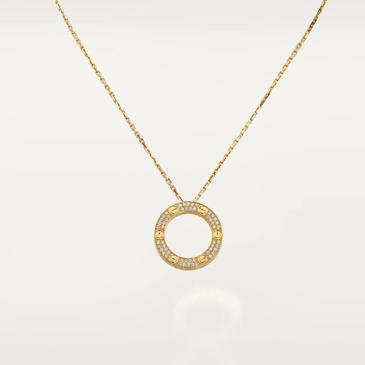 [Regalia jewelry]LOVE NECKLACE ADJUSTABLE ROSE GOLD