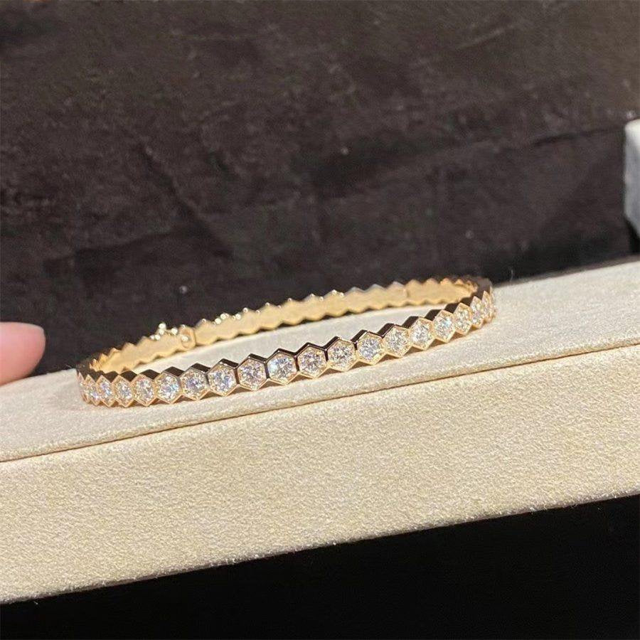 [Regalia jewelry]BEE LOVE GOLD BRACELET FULL DIAMOND