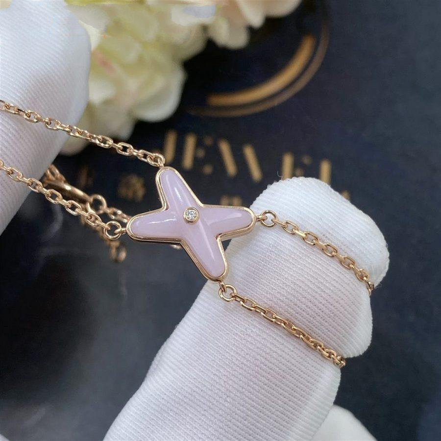 [Regalia jewelry]JEUX BRACELET PINK MOP PINK GOLD 1 DIAMOND