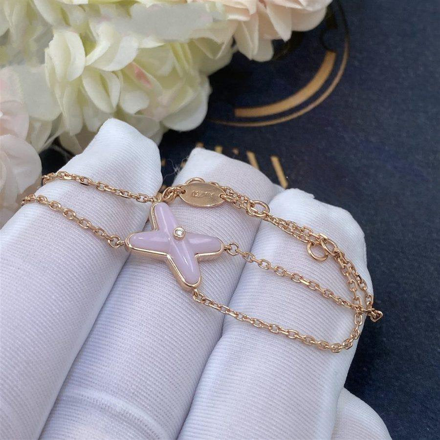 [Regalia jewelry]JEUX BRACELET PINK MOP PINK GOLD 1 DIAMOND