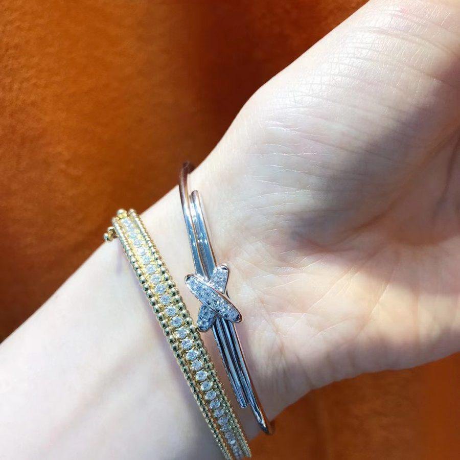 [Regalia jewelry]JEUX DE BRACELET SILVER DIAMONDS