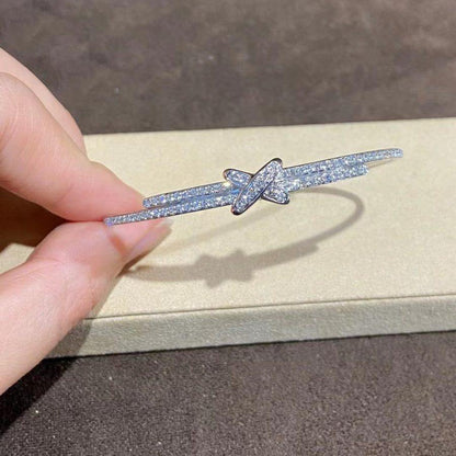 [Regalia jewelry]JEUX DE BRACELET DIAMONDS SILVER