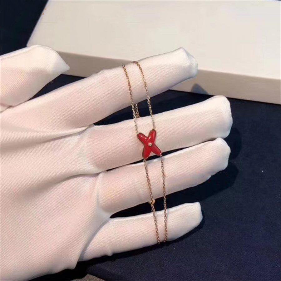 [Regalia jewelry]JEUX BRACELET CARNELIAN PINK GOLD 1 DIAMOND