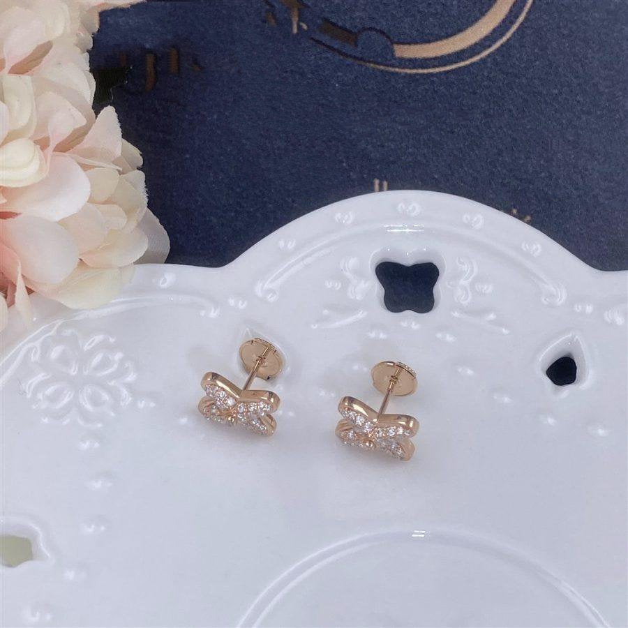 [Regalia jewelry]JEUX DE PINK GOLD DIAMOND EARRINGS