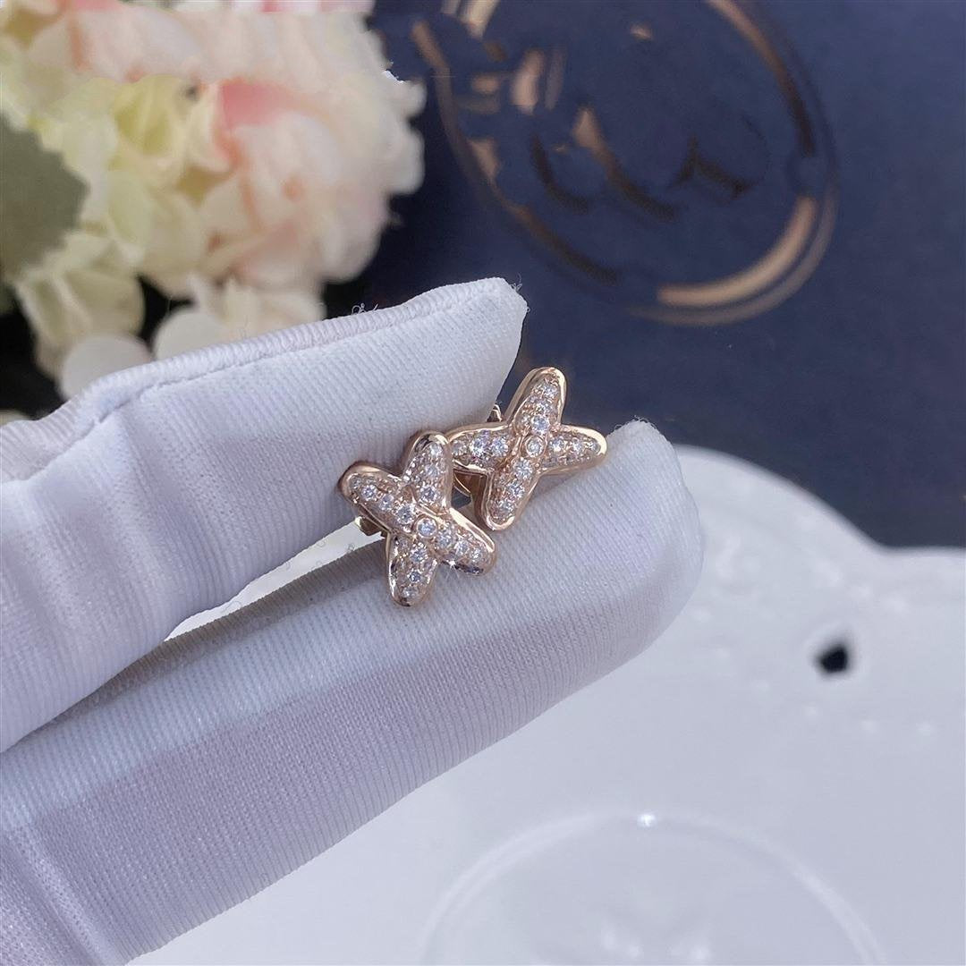 [Regalia jewelry]JEUX DE PINK GOLD DIAMOND EARRINGS