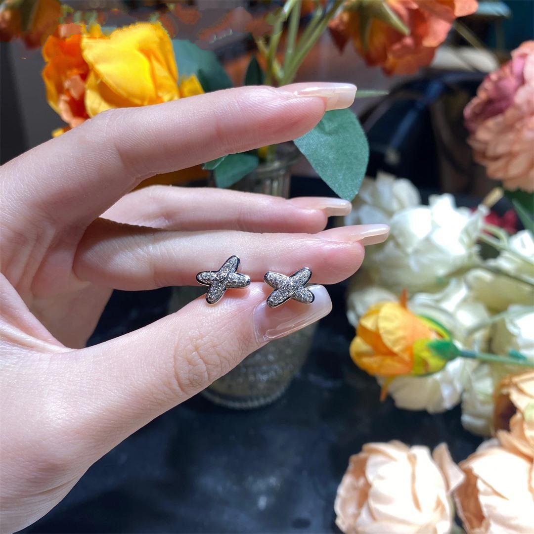 [Regalia jewelry]JEUX DE SILVER DIAMOND EARRINGS