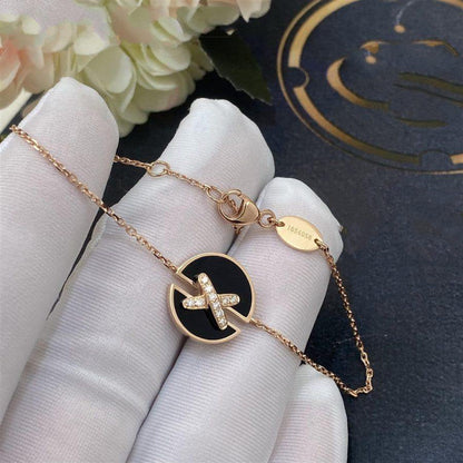 [Regalia jewelry]JEUX DE BRACELET ONYX PINK GOLD DIAMOND