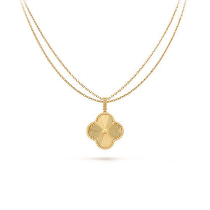 [Regalia jewelry]CLOVER 25MM PEDANT NECKLACE GOLD