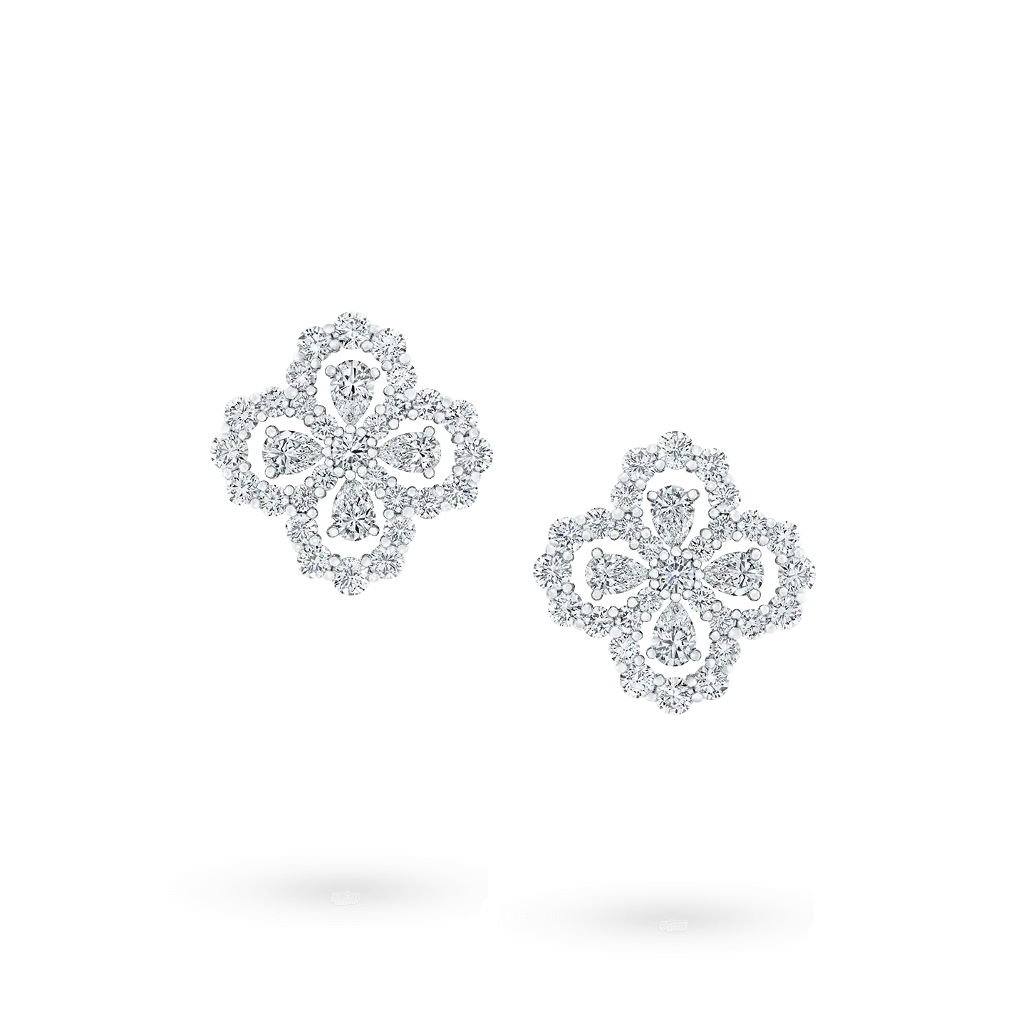 [Regalia jewelry]LOOP EARRINGS FULL MOTIF DIAMOND 16MM