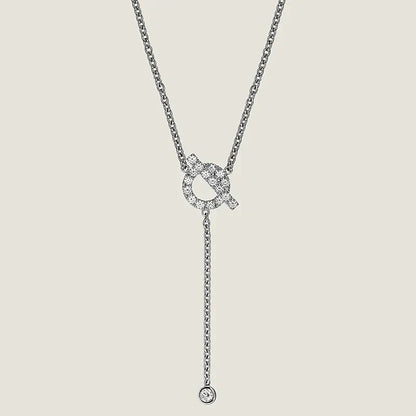 [Regalia jewelry]FINESSE SILVER DIAMOND NECKLACE