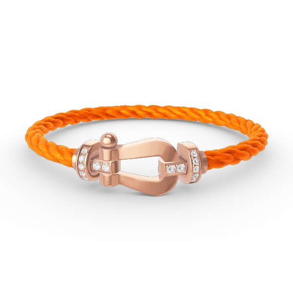 [Regalia jewelry]FORCE LARGE HORSESHOE HALF DIAMOND BRACELET ROSE GOLD