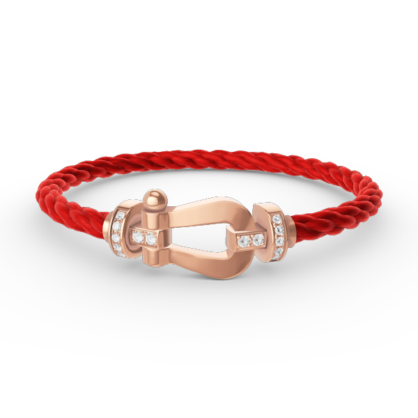 [Regalia jewelry]FORCE LARGE HORSESHOE HALF DIAMOND BRACELET ROSE GOLD