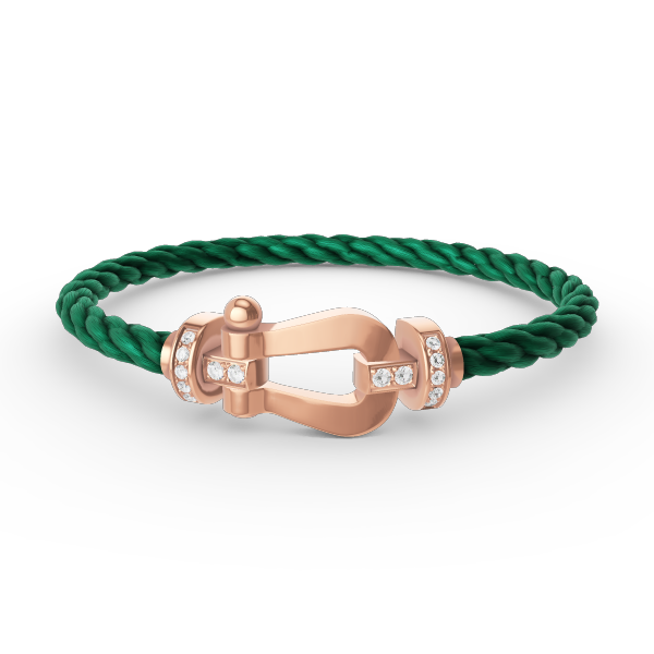[Regalia jewelry]FORCE LARGE HORSESHOE HALF DIAMOND BRACELET ROSE GOLD