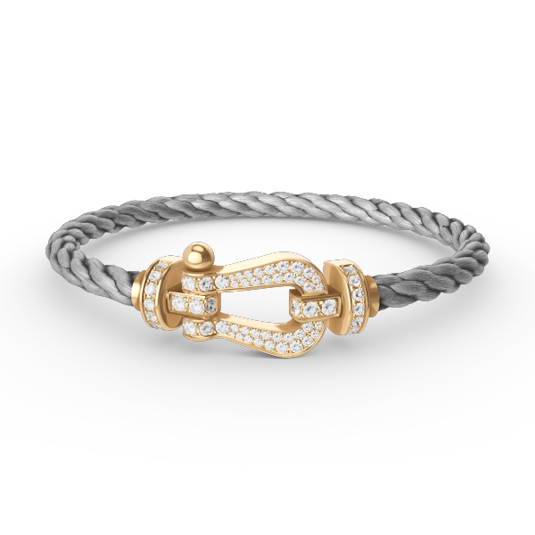 [Regalia jewelry]FORCE LARGE HORSESHOE FULL DIAMOND BRACELET GOLD