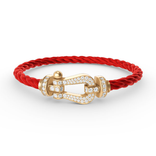 [Regalia jewelry]FORCE LARGE HORSESHOE FULL DIAMOND BRACELET GOLD