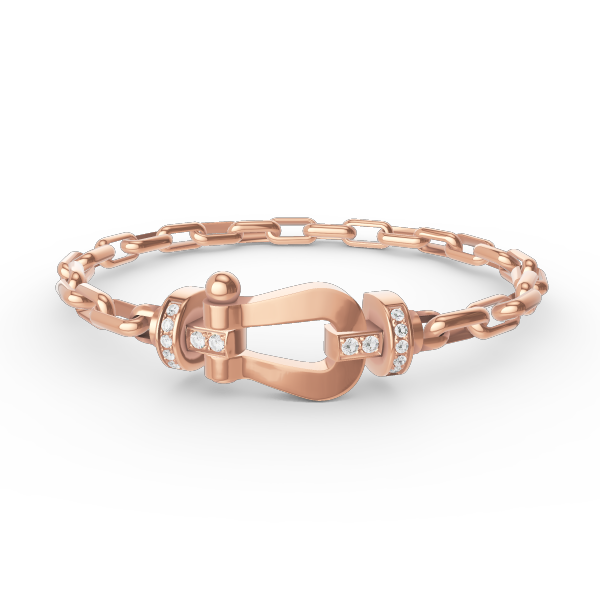 [Regalia jewelry]FORCE LARGE HORSESHOE CLASP  METAL BRACELET