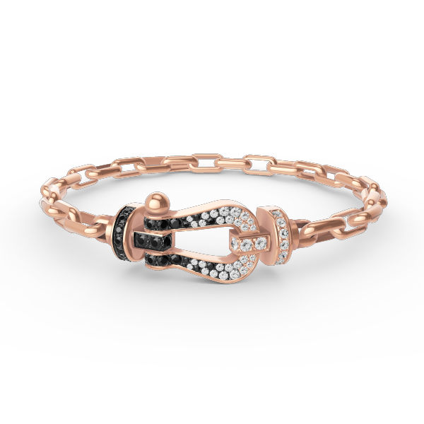 [Regalia jewelry]FORCE LARGE HORSESHOE CLASP  METAL BRACELET