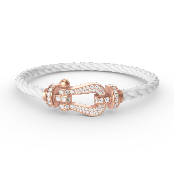 [Regalia jewelry]FORCE LARGE HORSESHOE FULL DIAMOND BRACELET ROSE GOLD